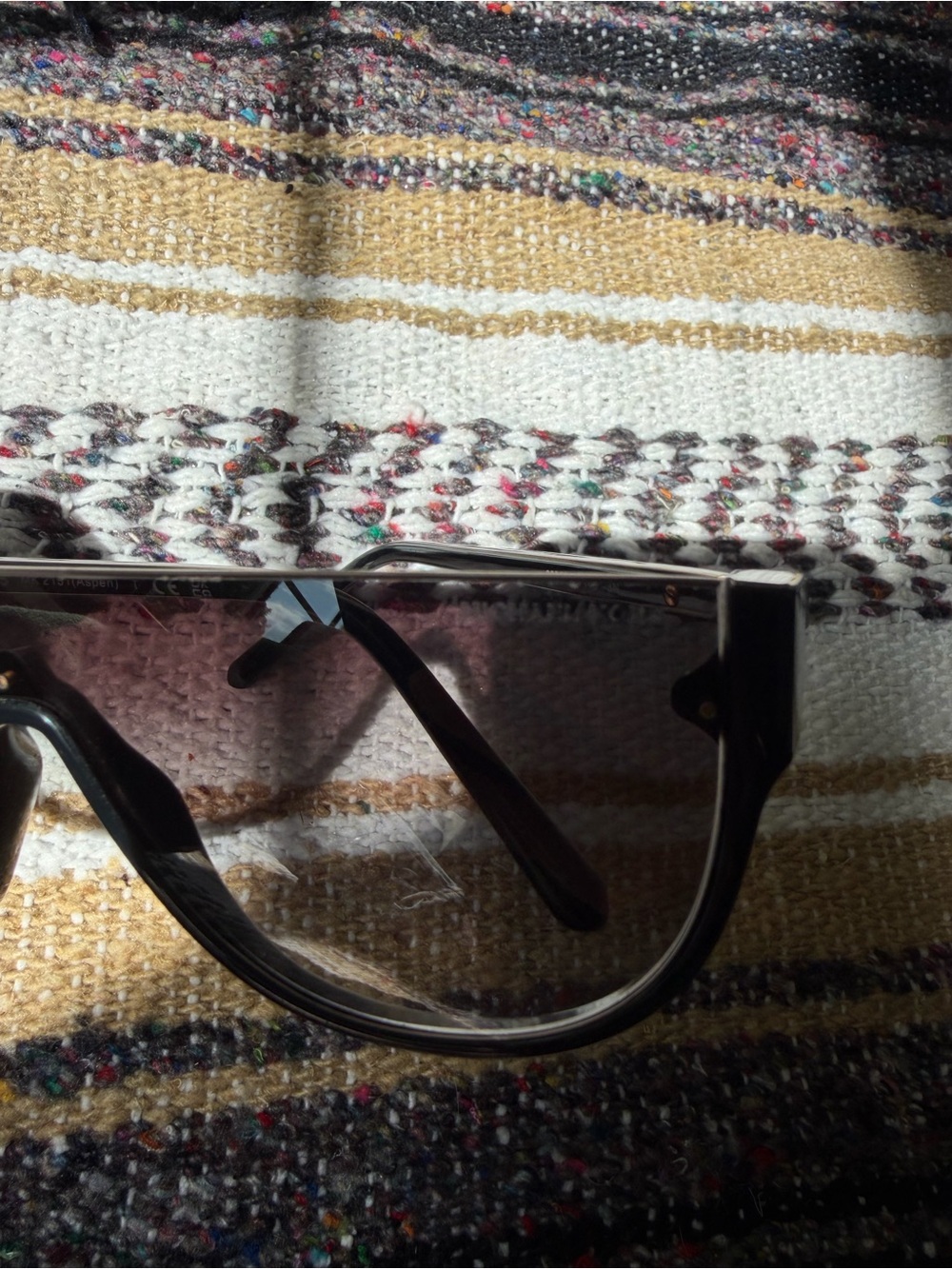 Michael Kors Black Shield Sunglasses with Gradient Lenses - Picture 5 of 6